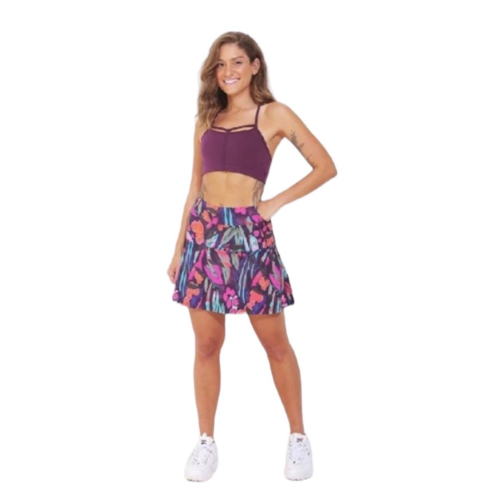 DONA JO woman's size small S Amplify plum breathable athletic sports bra